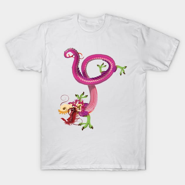 Chinese Dragon T-Shirt by nickemporium1